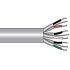 Alpha Wire 6064C Control Cable 8 magos 0,75 mm2, Árnyékolt, Polivinil-klorid PVC köpeny, 500ft