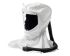 Sundstrom H06-5012 White PETG, Polypropylene Coated Non-Woven Polypropylene Protective Hood