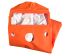 Orange CA, Polyester, PVC Protective Hood, Resistant to Chemical