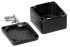 Hammond 1590Z Series Black Aluminium Enclosure, IP68, Flanged, Black Lid, 50 x 45 x 30mm