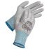 Uvex Uvex Unidur 6649 Blue Elastane, HPPE, Polyamide Cut Resistant Work Gloves, Size 7, Small, Polyurethane Coating