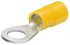 Knipex, 97 99 1 Insulated Ring Terminal, 6mm Stud Size, Yellow