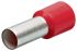 Knipex, 97 99 Insulated Ferrule, 8mm Pin Length, 1.4mm Pin Diameter, Red