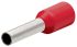 Knipex, 97 99 Insulated Ferrule, 18mm Pin Length, 4.5mm Pin Diameter, Red