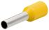 Knipex 绝缘管型端子, 18mm引脚长, 7.3mm引脚直径, 黄色, 97 99 359
