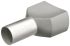 Knipex, 97 99 Insulated Ferrule, 8mm Pin Length, 1.7mm Pin Diameter, Grey
