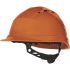 Delta Plus QUARTZ UP IV Orange Safety Helmet , Adjustable, Ventilated
