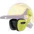 Delta Plus SUZUKA 2 Wireless Ear Defender with Helmet Attachment, 24dB, Fluorescent Yellow, Noise Cancelling Microphone