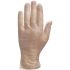 Delta Plus VENITACTYL Beige Powdered PVC Disposable Gloves, Size 6, Food Safe, 100 per Pack