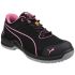FUSE TC PINK Unisex Black/Pink Steel  Toe Capped Safety Shoes, UK 3, EU 36