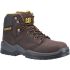 STRIVER Brown Steel Toe Capped Unisex Safety Boots, UK 4, EU 37.5