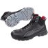 Puma Safety CONDOR BLACK MID Unisex Black Steel  Toe Capped Safety Shoes, UK 6, EU 40