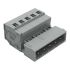 Wago 231 Series Pluggable Connector, 5-Pole, Male, 5-Way, Snap-In, 12A