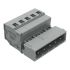 Wago 231 Series Connector, 5-Pole, Male, 5-Way, Snap-In, 12A