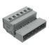 Wago 231 Series Connector, 6-Pole, Male, 6-Way, Snap-In, 12A