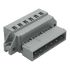 Wago 231 Series Pluggable Connector, 6-Pole, Male, 6-Way, Snap-In, 12A