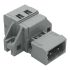Wago 231 Series Pluggable Connector, 12-Pole, Male, 12-Way, Feed Through, 15A