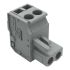Wago 232 Series Pluggable Connector, 2-Pole, Female, 2-Way, Snap-In, 14A