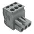 Wago 232 Series Connector, 3-Pole, Female, 3-Way, Snap-In, 14A