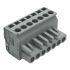Wago 232 Series Pluggable Connector, 7-Pole, Female, 7-Way, Plug-In, 15A