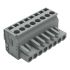 Wago 232 Series Pluggable Connector, 8-Pole, Female, 8-Way, Snap-In, 14A