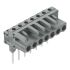 Wago 232 Series Angled Rail Mount PCB Connector, 7-Contact, 1-Row, 5mm Pitch, Socket Termination