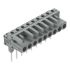 Wago 232 Series Angled Rail Mount PCB Connector, 9-Contact, 1-Row, 5mm Pitch, Solder Pin Termination
