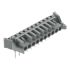Wago 232 Series Angled Rail Mount PCB Connector, 10-Contact, 1-Row, 5mm Pitch, Solder Termination