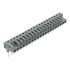 Wago 232 Series Angled Rail Mount PCB Connector, 20-Contact, 1-Row, 5mm Pitch, Plug-In Termination