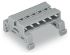 WAGO, 7.5mm Pitch, 6 Way, Horizontal, Pluggable Terminal Block, Pin Header, DIN Rail Mount, Wire Termination,