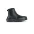 U Group Red Industry Unisex Black Composite Toe Capped Ankle Safety Boots, UK 2, EU 35