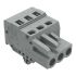 Wago 231 Series Pluggable Connector, 3-Pole, Female, 3-Way, Panel Mount, Snap In Mount, 16A