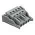 Wago 231 Series Connector, 4-Pole, Female, 4-Way, Snap-In, 16A