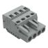 Wago 231 Series Pluggable Connector, 4-Pole, Female, 4-Way, Plug-In, 16A