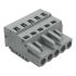 Wago 231 Series Pluggable Connector, 5-Pole, Female, 5-Way, Plug-In, 16A