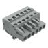 Wago 231 Series Connector, 6-Pole, Female, 6-Way, Snap-In, 16A