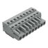 Wago 231 Series Pluggable Connector, 9-Pole, Female, 9-Way, Snap-In, 16A