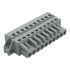 Wago 231 Series Pluggable Connector, 10-Pole, Female, 10-Way, Snap-In, 16A