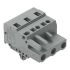 Wago 231 Series Connector, 3-Pole, Female, 3-Way, Snap-In, 15A