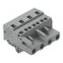 Wago 231 Series Pluggable Connector, 4-Pole, Female, 4-Way, Snap-In, 16A
