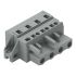 Wago 231 Series Pluggable Connector, 4-Pole, Female, 4-Way, Feed Through, 16A