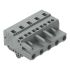 Wago 231 Series Pluggable Connector, 5-Pole, Female, 5-Way, Panel Mount, Snap In Mount, 16A