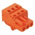 Wago 231 Series Connector, 3-Pole, Female, 3-Way, Snap-In, 16A