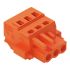 Wago 231 Series Connector, 3-Pole, Female, 3-Way, Push-In, 16A