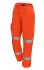 Pantalones de alta visibilidad ProGARM, talla 52plg, de color Naranja, Antiestático, Protección contra destello de arco