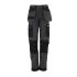 Pantalon de travail DeWALT Roseville, 31cm Femme, Noir, Gris en Polyester, Microporeux (respirant)