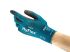 Ansell HyFlex 11-616 Blue Nylon Safety Gloves, Size 6, Polyurethane Coating