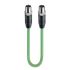 Lumberg Automation Cat5e Straight Male M12 to Straight Male M12 Ethernet Cable, Shielded, Green Polyurethane Sheath, 5m
