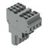 Conector hembra para PCB Wago serie 769, de 4 vías, paso 5mm, Montaje en PCB, terminación Abrazadera de Caja