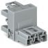 Wago 770 Series Distribution Connector, 3-Pole, Female, Male, Cable Mount, 25A, IP20